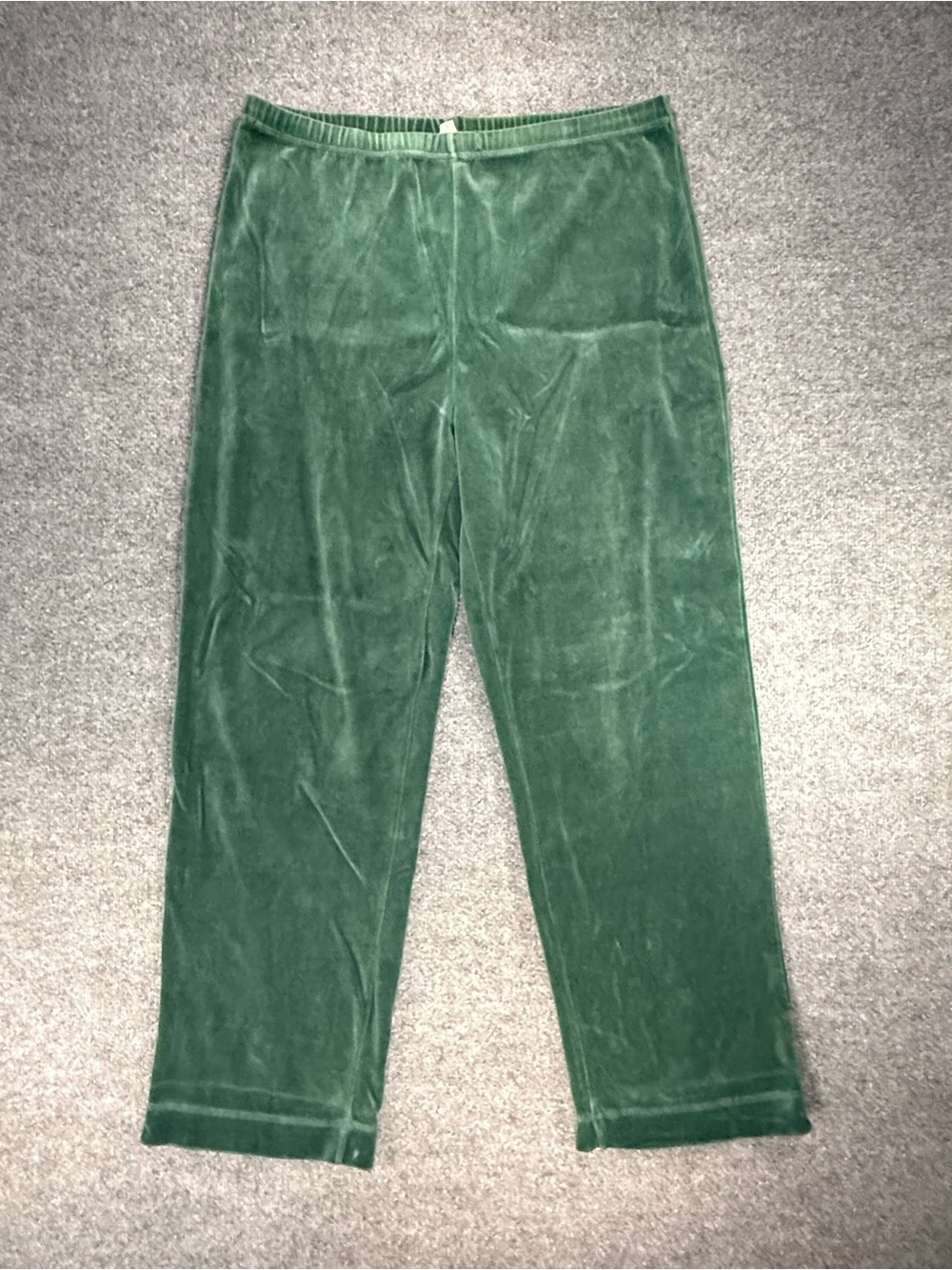 Vintage GAP Velour Pants - Forest Green Y2K Fall Winter